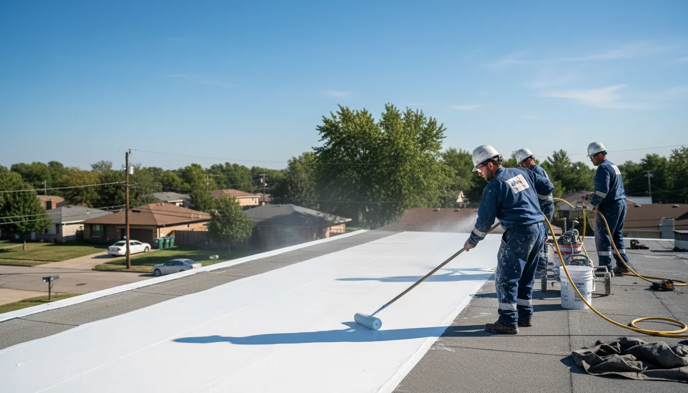 Commercial roof coating in Wixom, MI near me